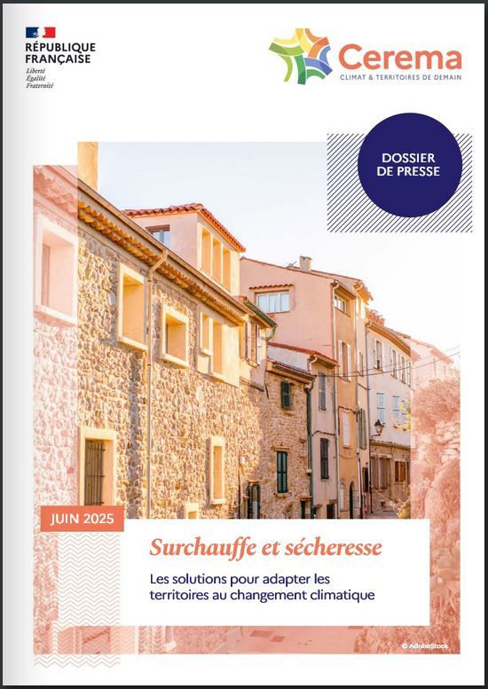 Cerema surchauffe secheresse2025