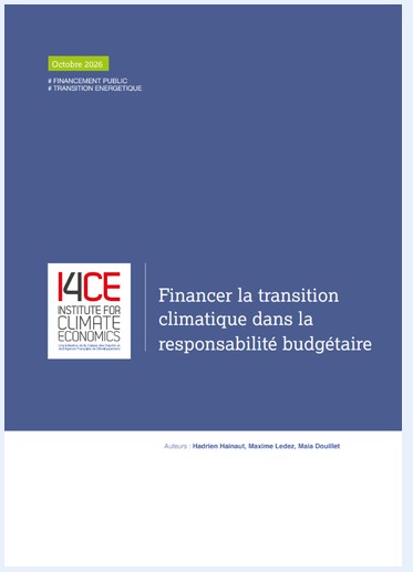 I4CE financer transition climatique responsable
